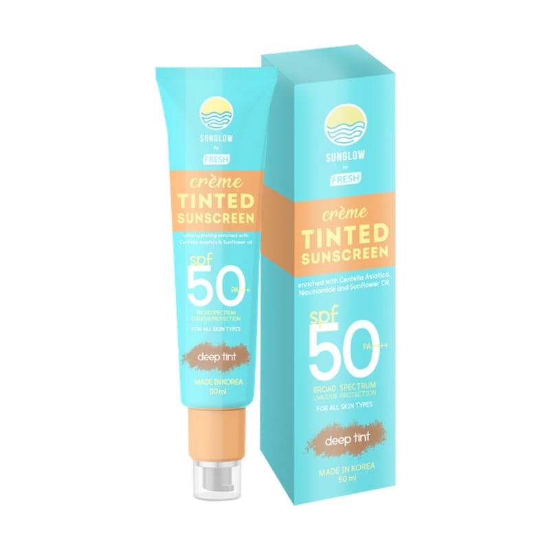 Sunglow By Fresh Creme Tinted Sunscreen - Deep