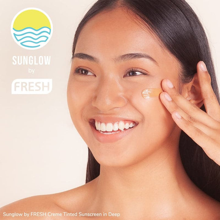 Sunglow By Fresh Creme Tinted Sunscreen - Deep