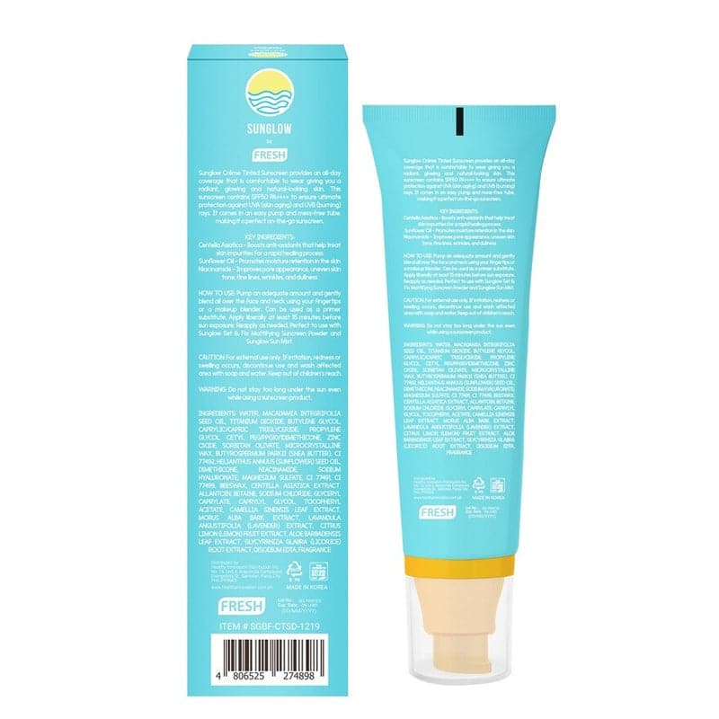 Sunglow By Fresh Creme Tinted Sunscreen - Deep