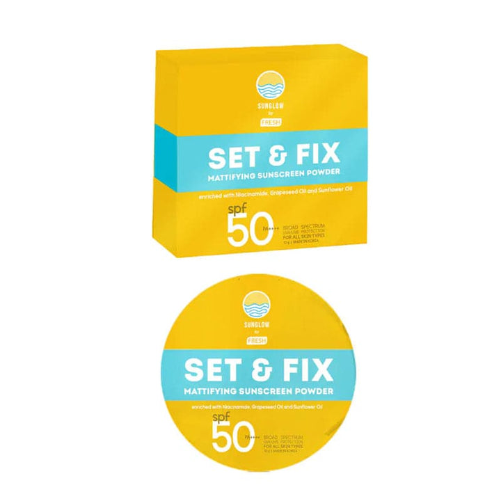Sunglow By Fresh Set & Fix Mattyfying Suncreen Powder