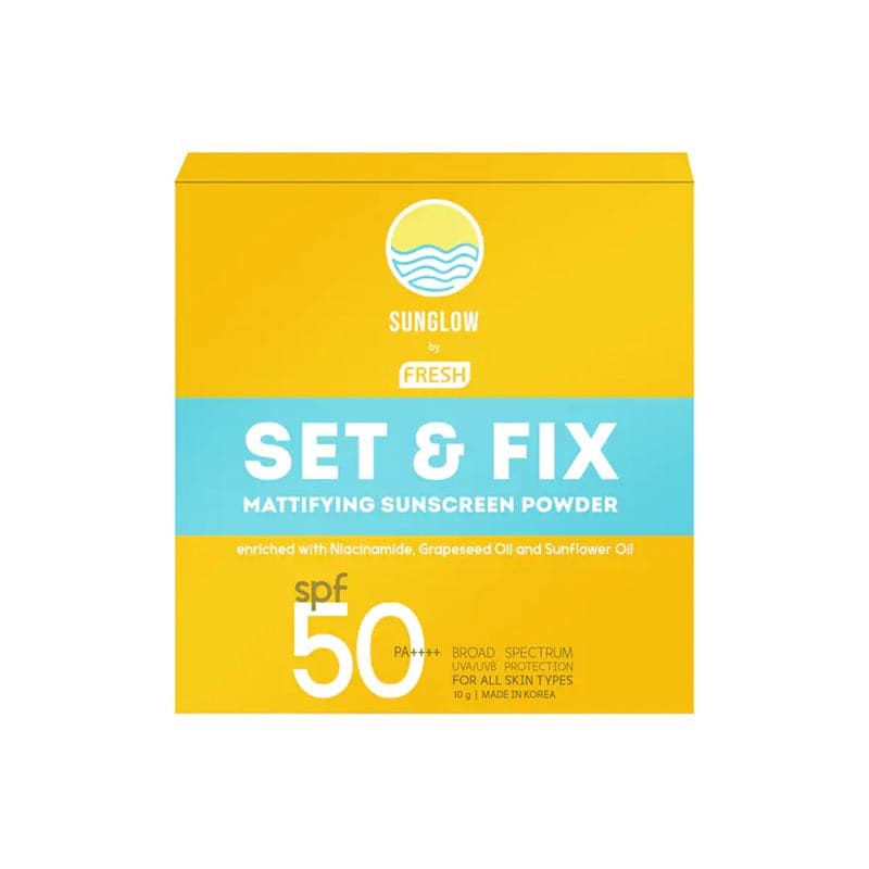 Sunglow By Fresh Set & Fix Mattyfying Suncreen Powder