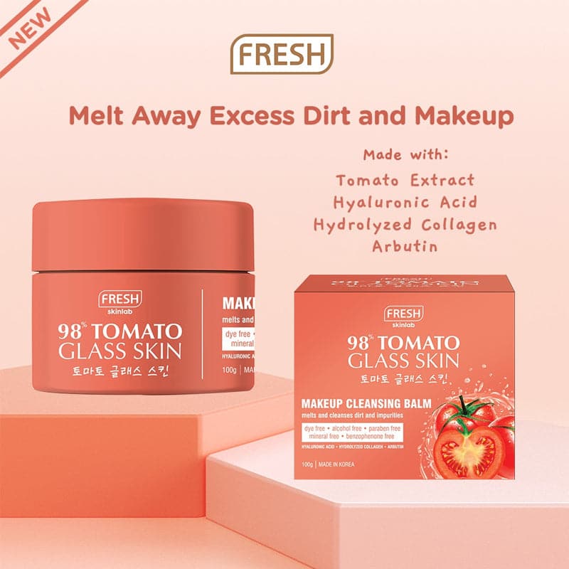 Fresh Skinlab Tomato Glass Skin Makeup Cleansing Oil Balm