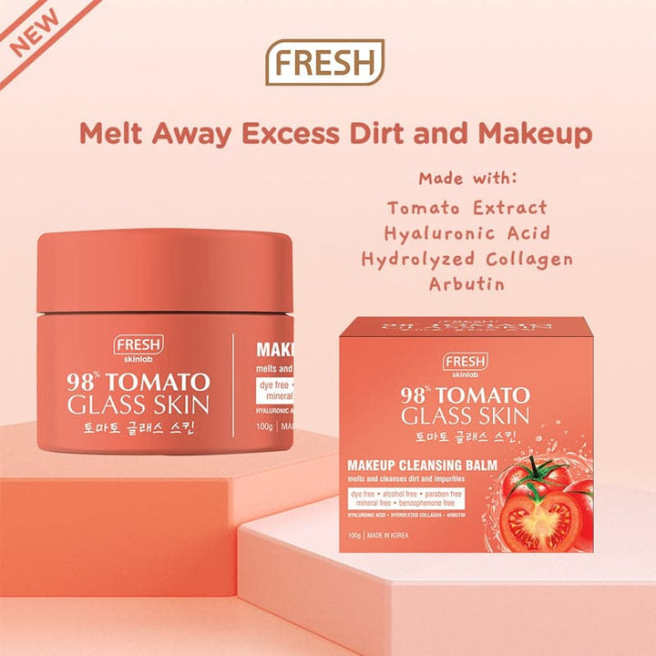 Fresh Skinlab Tomato Glass Skin Makeup Cleansing Oil Balm