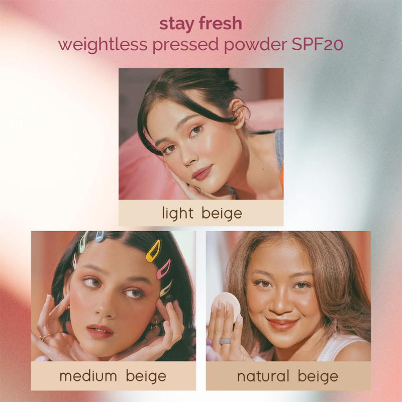 Generation Happy Skin Stay Fresh Weightless Pressed Powder SPF20 - Natural Beige 