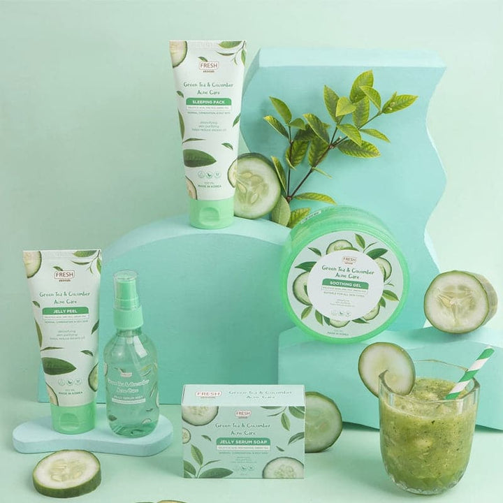 Fresh Skinlab Philippines Green Tea and Cucumber Jelly Serum Soap