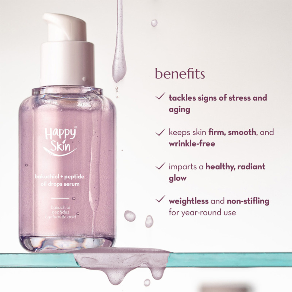 Happy Skin Bakuchiol + Peptide Oil Drops Serum