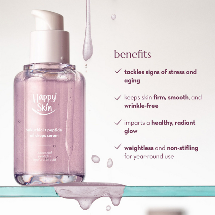Happy Skin Bakuchiol + Peptide Oil Drops Serum