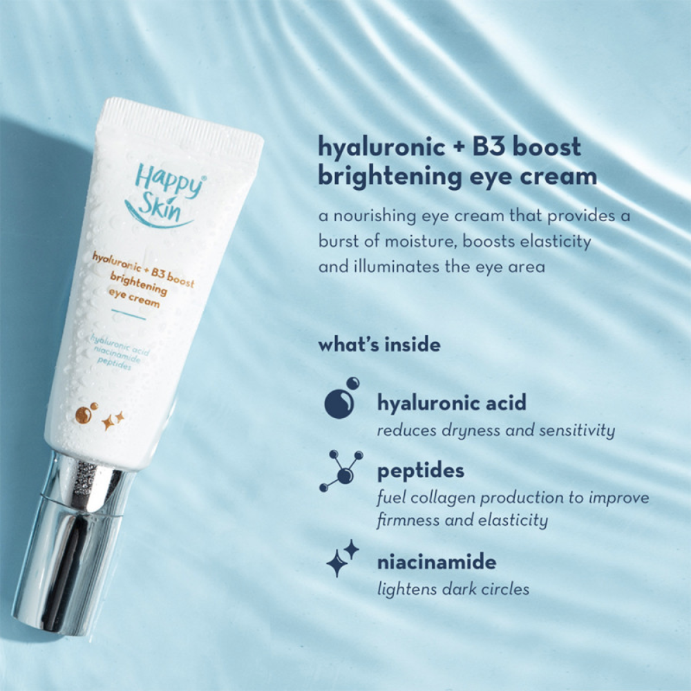 Happy Skin Hyaluronic + B3 Boost Brightening Eye Cream