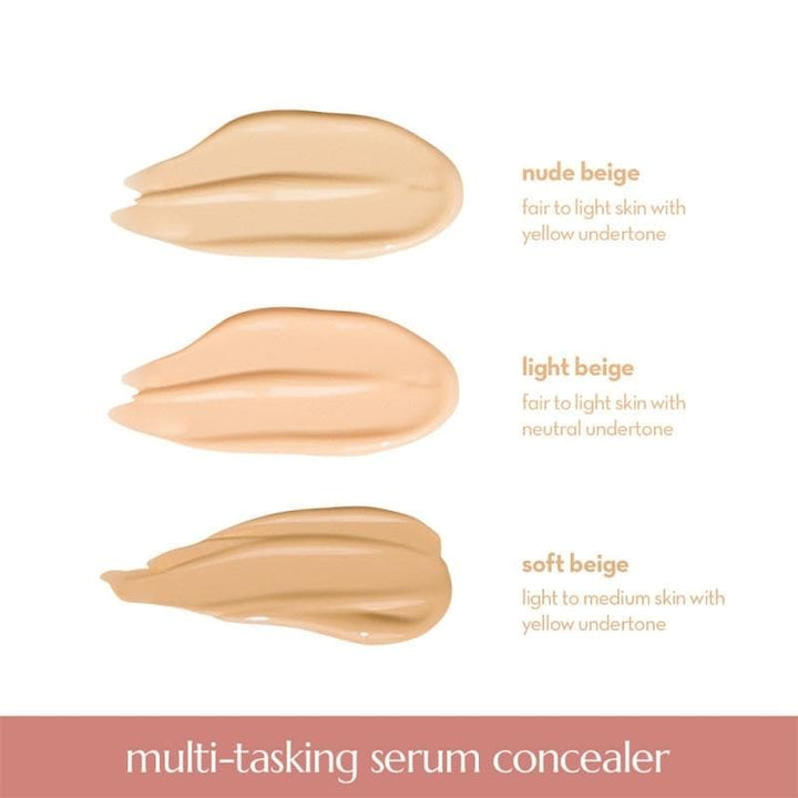 Happy Skin Second Skin Multi-Tasking Serum Concealer  Nude Beige Swatches