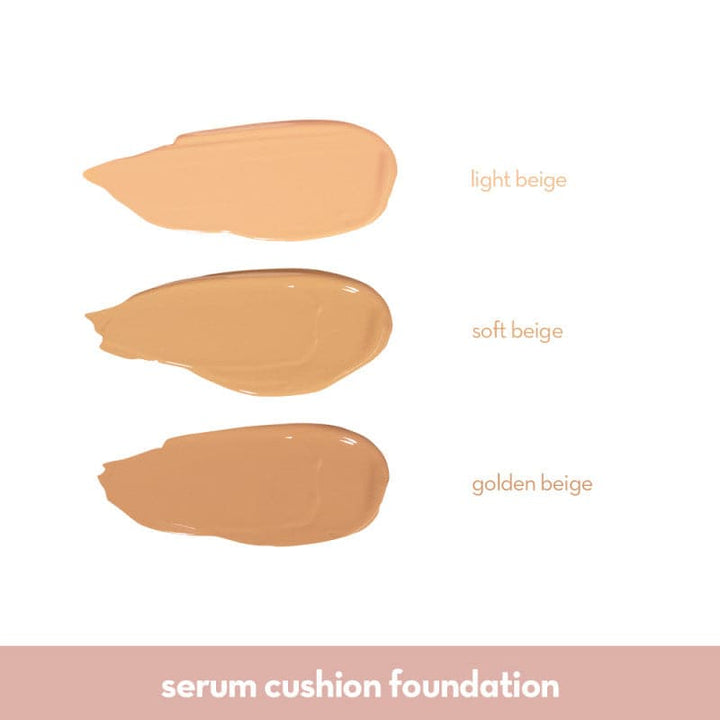 Happy Skin Second Skin Serum Cushion Foundation - Soft Beige Swatches