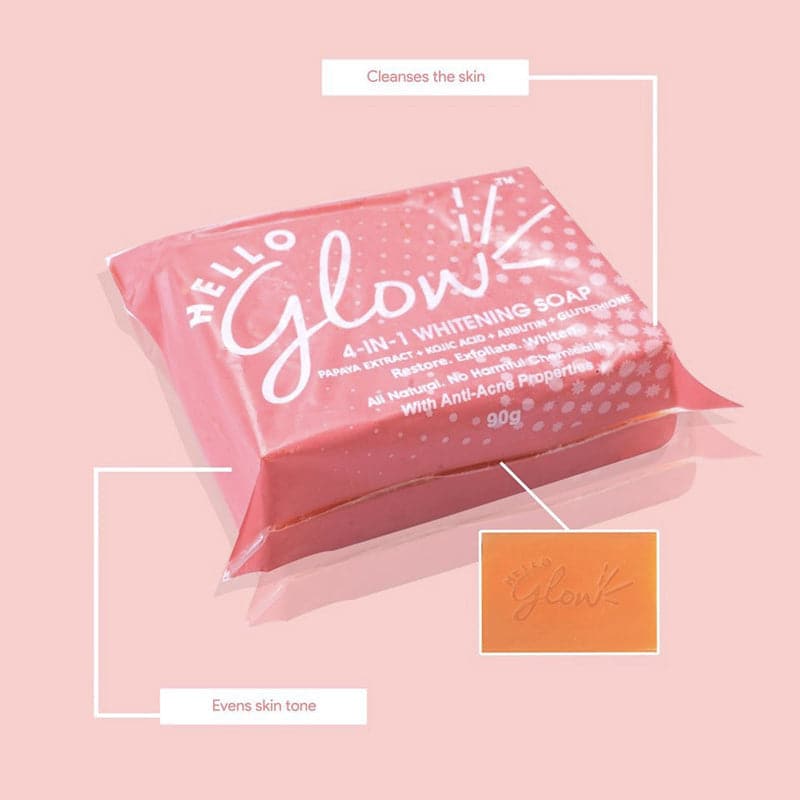 Hello Glow 4 in 1 Brightening Soap