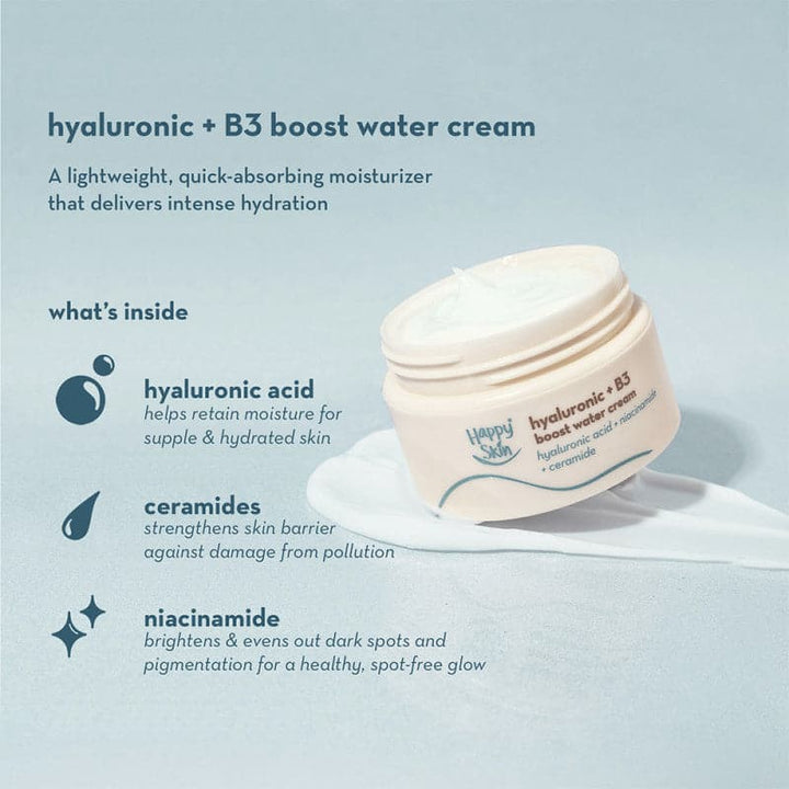 Happy Skin Good For You Skin Hyaluronic + B3 Boost Water Cream