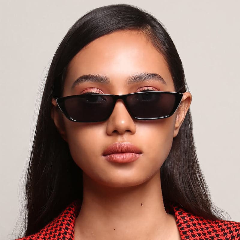 Sunnies Studios Joon Slim Square Sunglasses for Men and Women - Ink Full Model