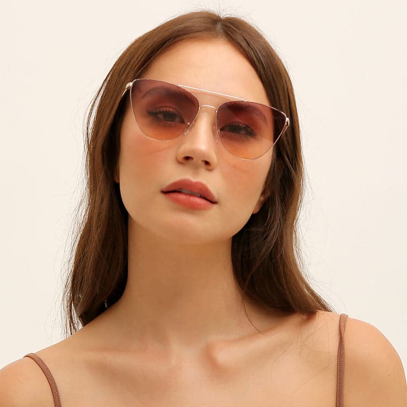 Sunnies Studios Kaia Cat Eye Sunglasses  - Petal Gradient Model