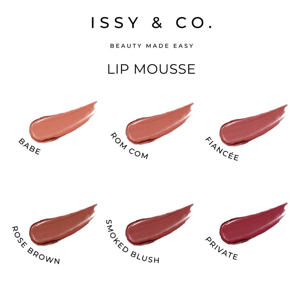 Issy and Co Lip Mousse Swatches