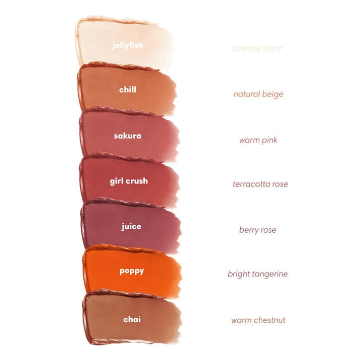 Sunnies Face Lip Treat - Sakura Shade Swatches