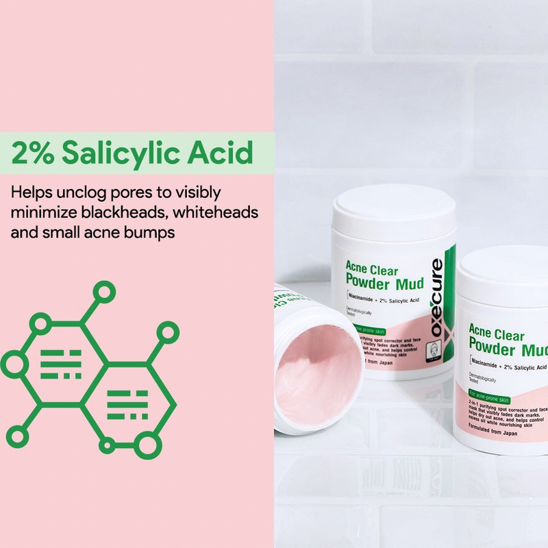 Oxecure Acne Clear Powder Mud - 50g Salicylic Acide
