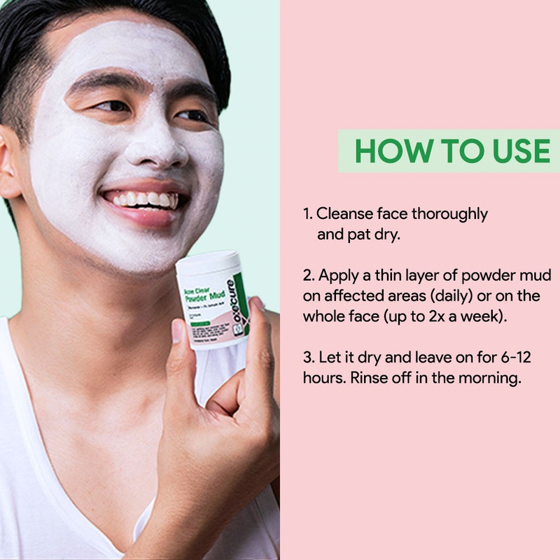 Oxecure Acne Clear Powder Mud - 50g How to use