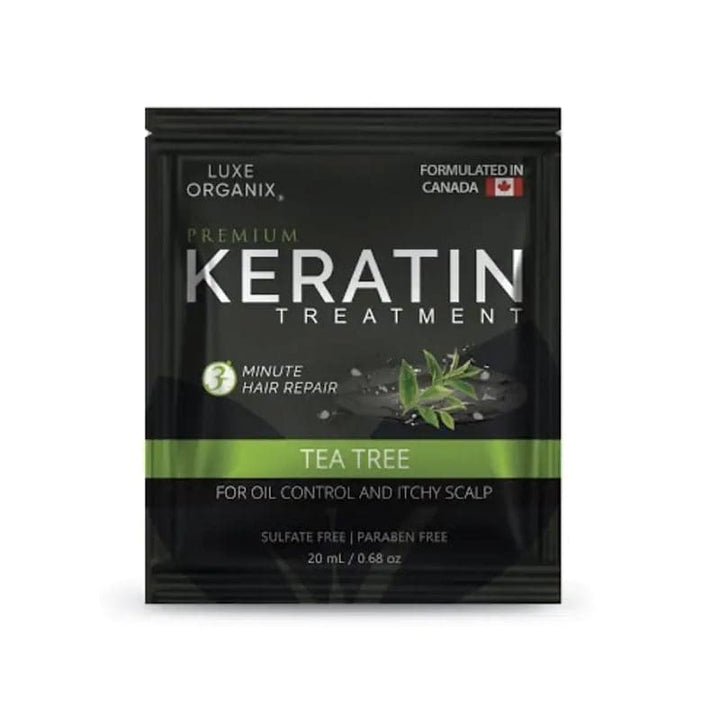 Luxe Organix PH Premium Keratin Treatment Tea Tree for Oil Control and Itchy Scalp 6s