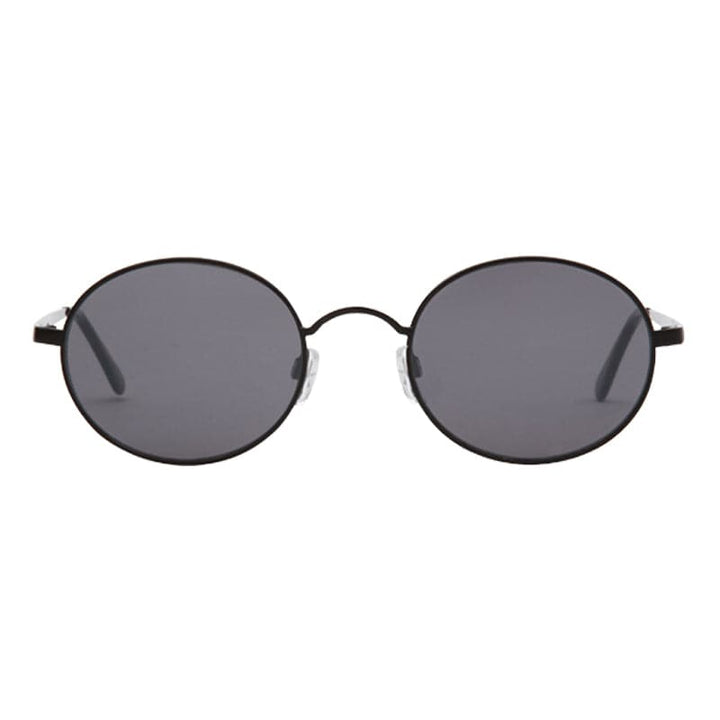 Sunnies Studios Rupert Round Sunglasses for Men and Women  - Charcoal Mirror