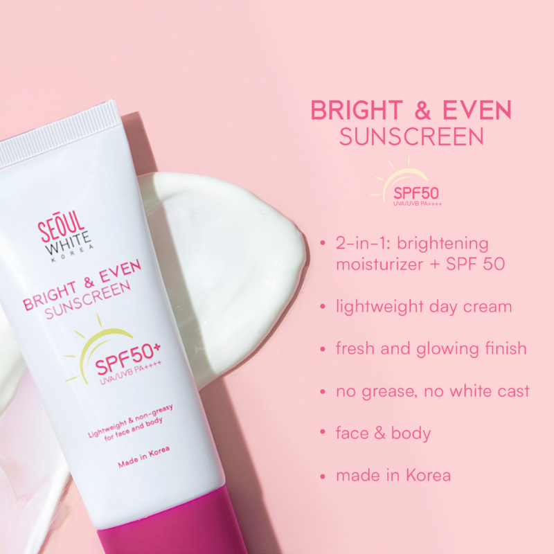 Seoul White Korea Bright and Even Sunscreen Benefits