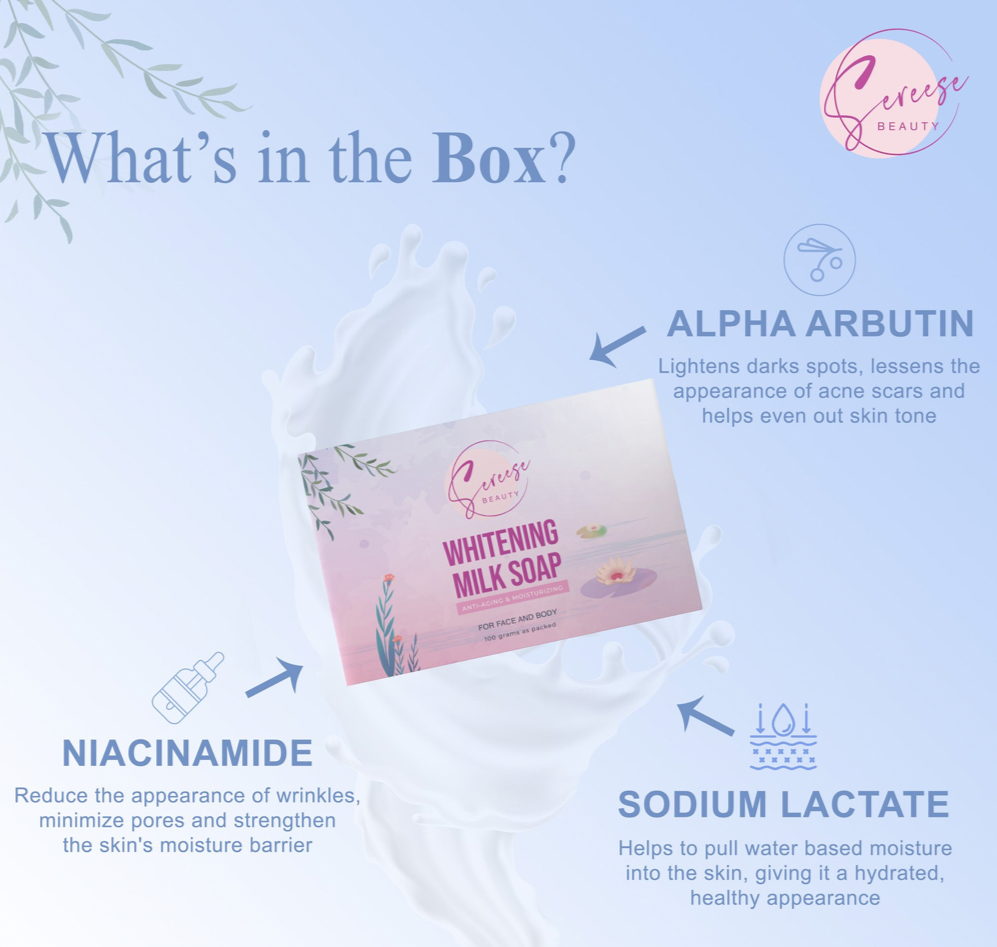 Sereese Beauty Whitening Milk SoapSereese Beauty Whitening Milk Soap