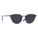 Serena Cat Eye Sunglasses for Men and Women  - Charcoal Mirror