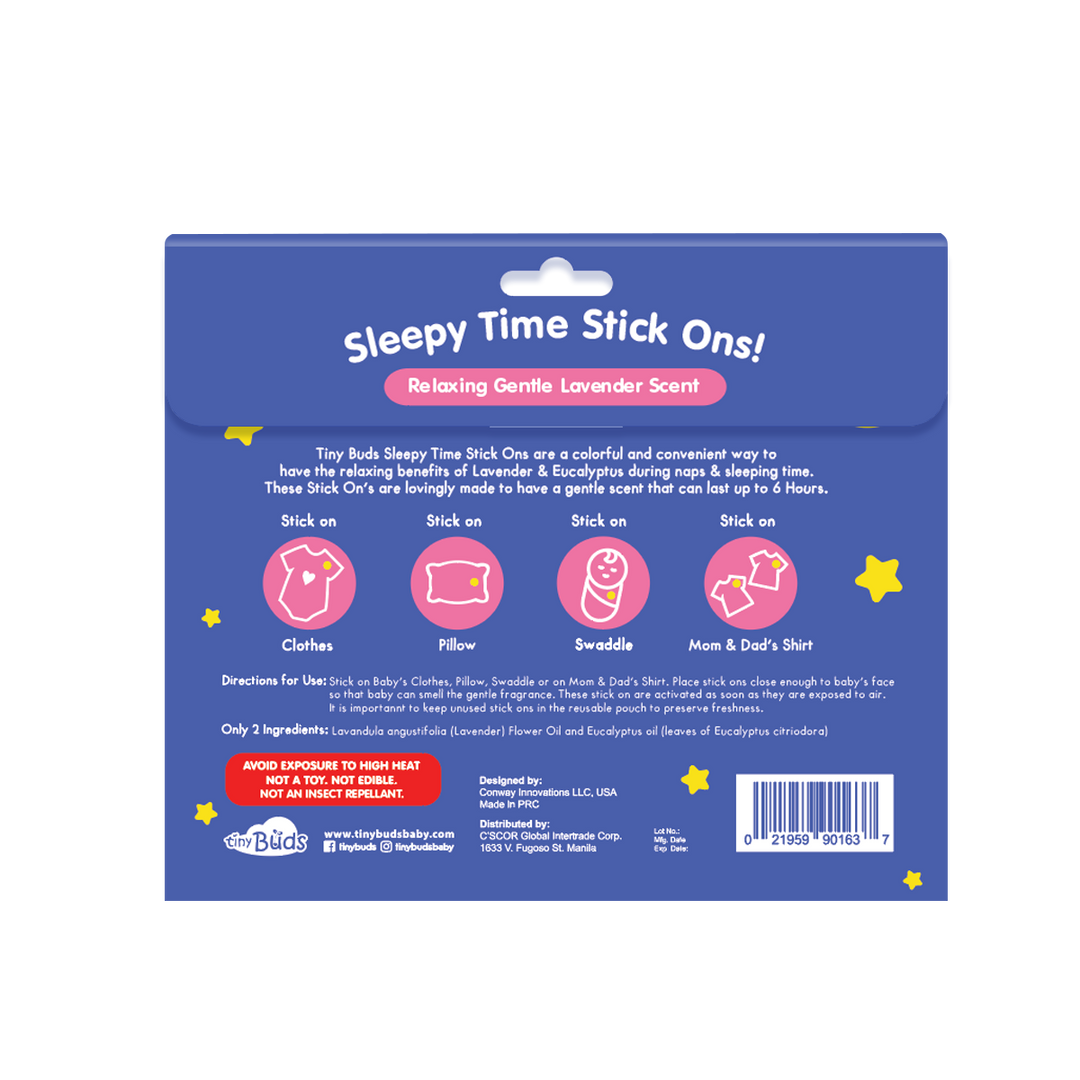 Tiny Buds Sleepy Time Stick Ons 12