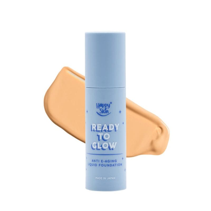 Happy Skin Ready To Glow Anti E-Aging Liquid Foundation - Soft Beige
