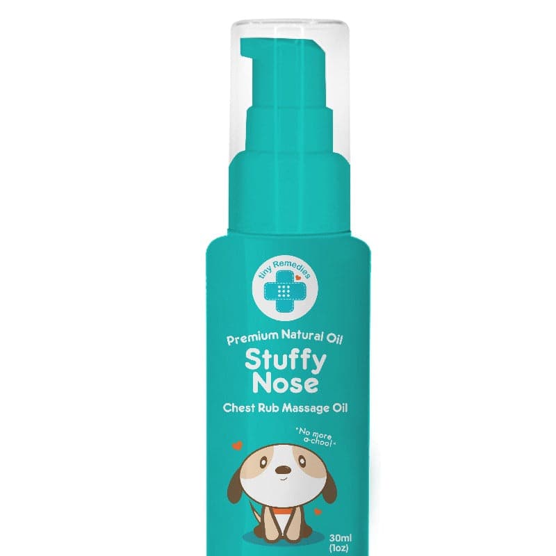 Tiny Remedies Stuffy Nose Natural Baby Chest Rub Massage Oil