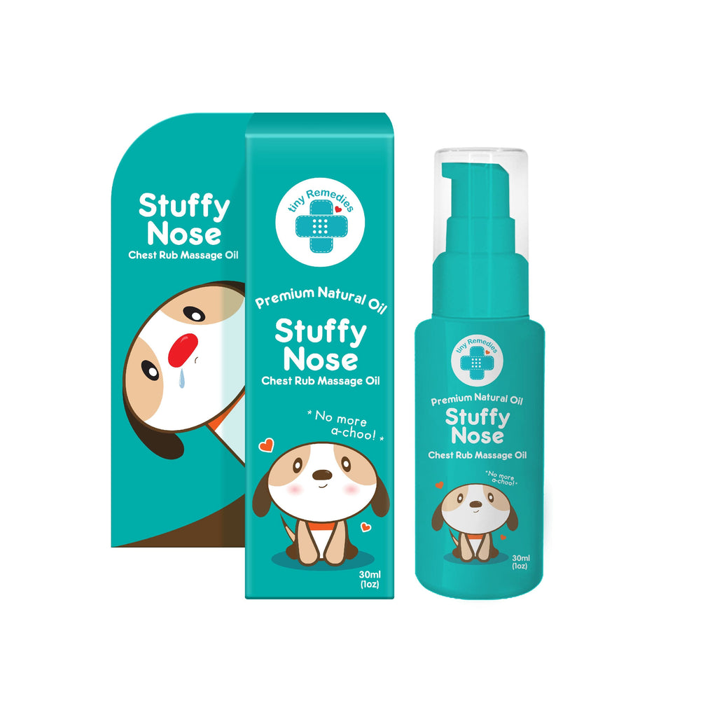 Tiny Remedies Stuffy Nose Natural Baby Chest Rub Massage Oil