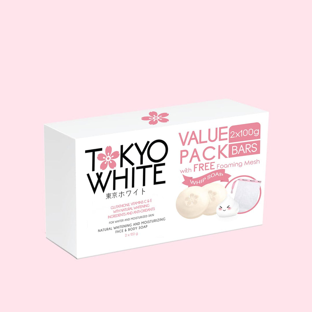 Tokyo White Natural Whitening & Moisturizing Face & Body Soap - White Value Pack
