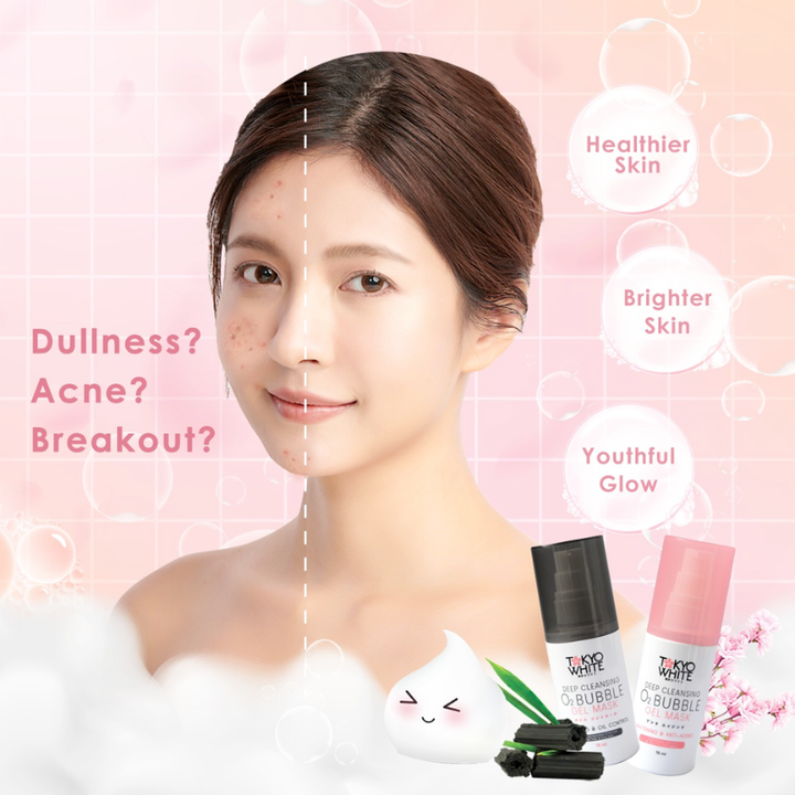 Tokyo White Deep Cleansing O2 Bubble Gel Mask Whitening & Anti-aging 75 ml