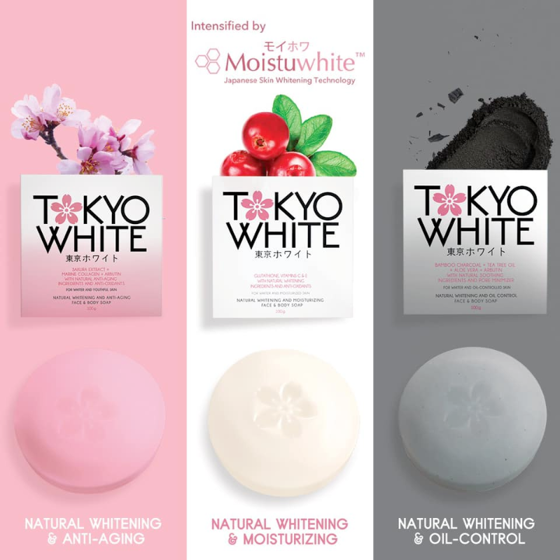 Natural Whitening & Moisturizing Face & Body Soap - White(Bearberry)