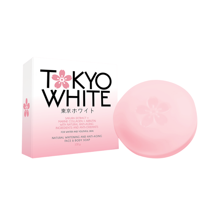 Natural Whitening and Anti-Aging Face & Body Soap - Pink (Sakura)