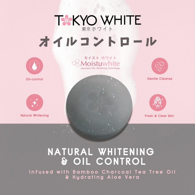 Natural Whitening and Oil Control Face & Body Soap - charcoal