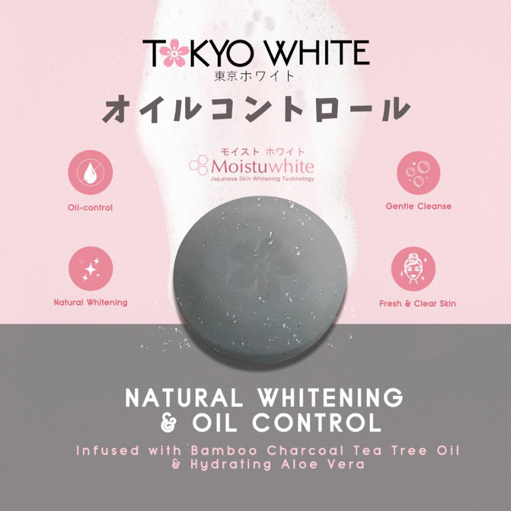 Natural Whitening and Oil Control Face & Body Soap - charcoal