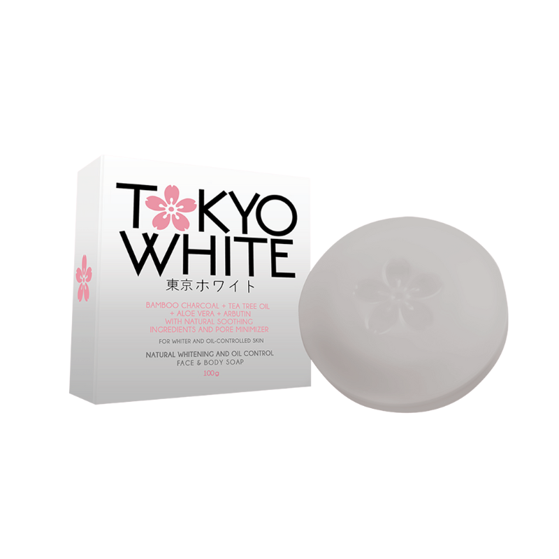 Tokyo White Natural Whitening and Oil Control Face & Body Soap - Charcoal