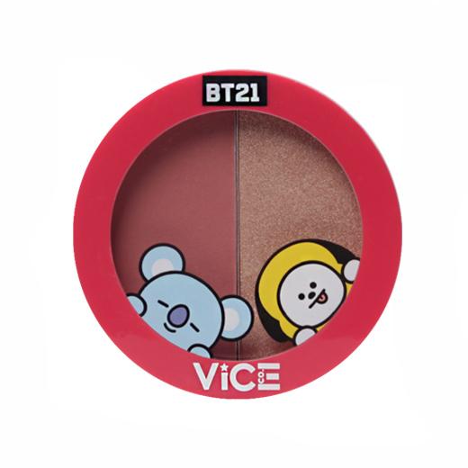 Vice Cosmetics BT21 Aura Blush and Glow Duo - Old Rose