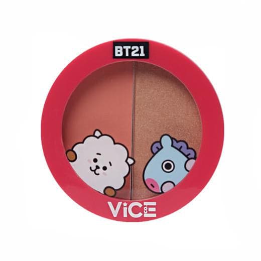 Vice Cosmetics BT21 Aura Blush and Glow Duo - Pretty Peach