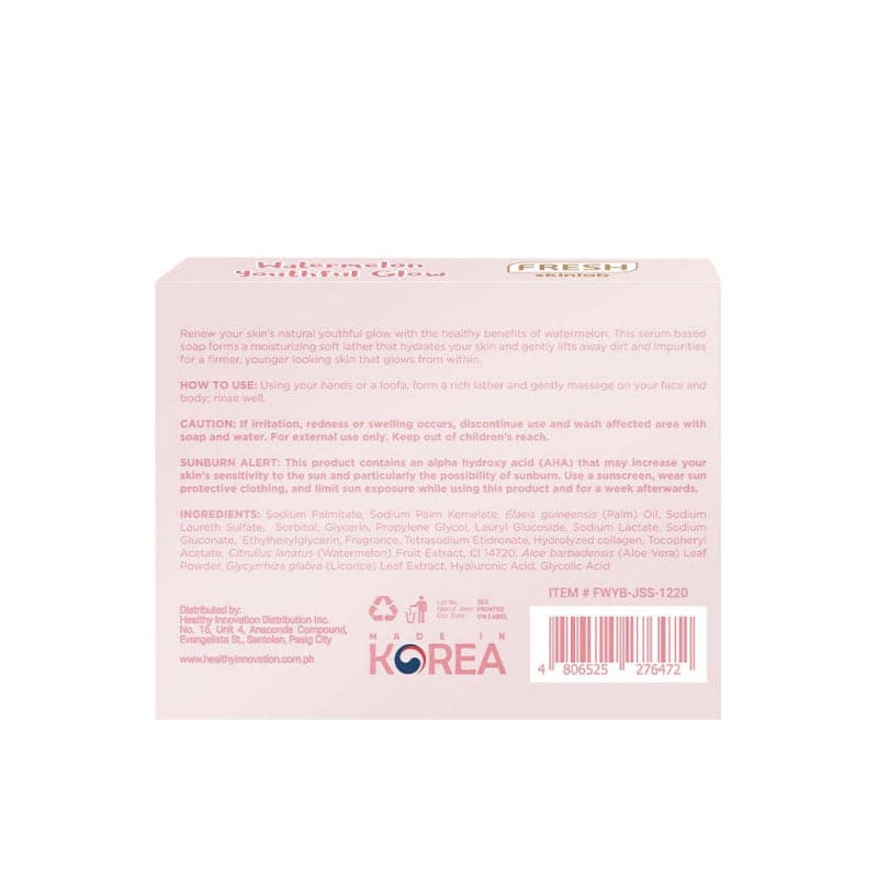 Fresh Skinlab Philippines Watermelon Jelly Serum Soap