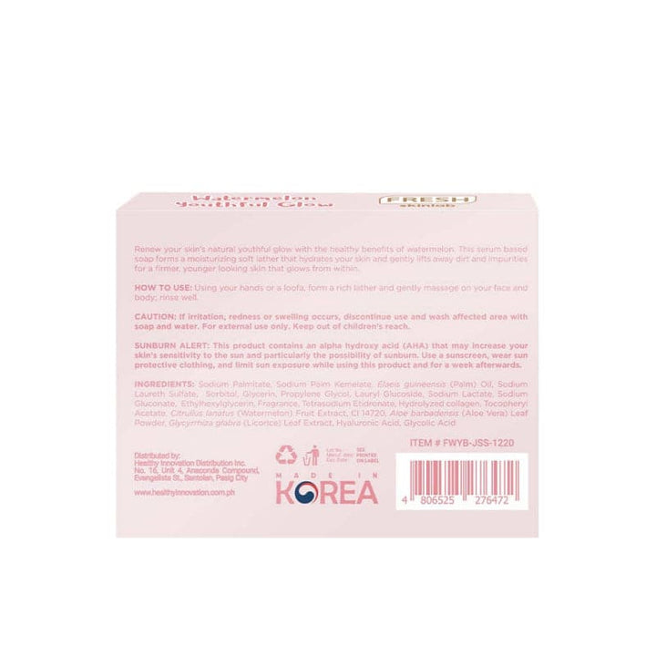 Fresh Skinlab Philippines Watermelon Jelly Serum Soap