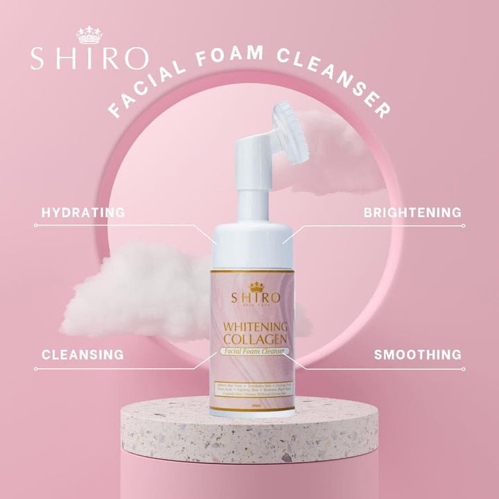 Whitening Collagen Facial Foam Cleanser